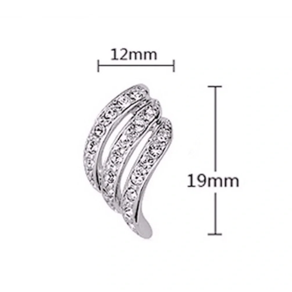 New Beautiful 925 Silver Sim. Diamond Studs
